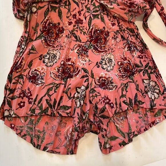 NWT Angie Hippy Boho Floral Shorts Romper Maxi High Low Size Small - Picture 3 of 9